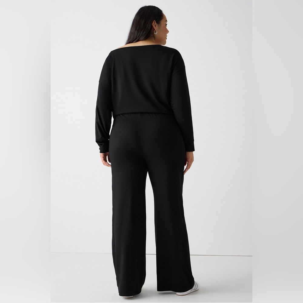 Fabletics | Cloud Jersey Off Shoulder Onesie Athl… - image 2